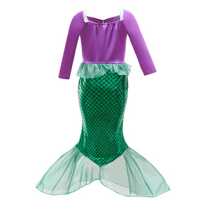 Disfraz de Sirena para Niñas, Disfraz de Halloween, Navidad, Disfraz de Televisión y Cine, Disfraz de Carnaval, Primavera, Verano, Fiesta, Cosplay - Product Image 3