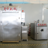 Four à vapeur industriel pour fumoir de viande de poulet caillé à froid commercial automatique pour saucisses