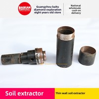 Muestreador de suelo de pistón de acero al carbono de pared delgada para minería de carbón y herramienta de muestreo de suelo forjado de tamizado