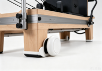 Mini Reformer Pilates avec cadre en aluminium léger, petit lit de Pilates pour la rééducation et l'entraînement physique à domicile