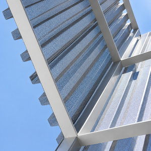 Sistema de Muro Cortina de Vidrio Plano Personalizado con Ventana de Ventilación Superior para Trabajos de Fachada en Edificios de Gran Altura - Product Image 3
