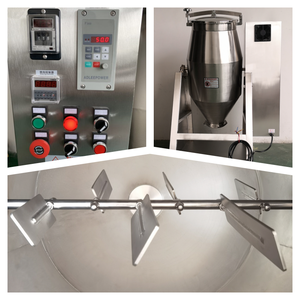 JUYOU MECH Mezclador de polvo seco vertical de doble cono planetario de acero inoxidable automático Equipo industrial por lotes de 20kg - Product Image 6