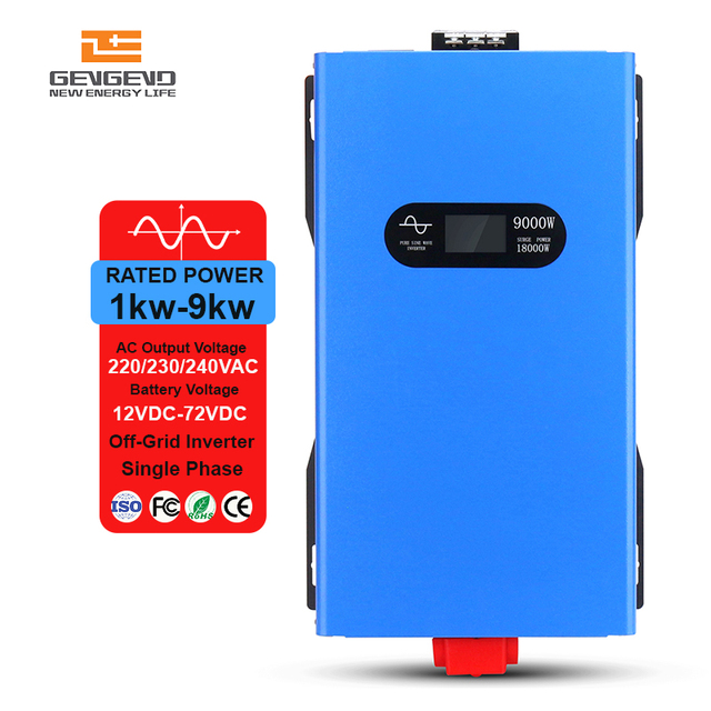 Wind Turbine Inverter 9000W 48V 110V 220V High Frequency Off Grid Pure Sine Wave Inverter for Outdoor Household Use