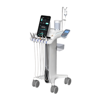 Fauteuil dentaire GD-T80 de conception italienne avec dossier en métal et chariot intelligent, double moteur électrique pour les cabinets à fort volume de patients