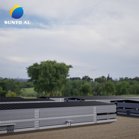 Teja de Aluminio Aislante Sunto, Panel Sándwich Impermeable y Resistente al Calor para Paredes Exteriores, Material para Techos de Almacenes