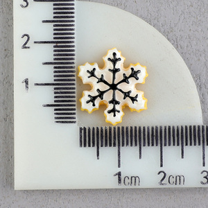 Decorazione Natalizia in Resina a Forma <span class=keywords><strong>di</strong></span> Fiocco <span class=keywords><strong>di</strong></span> Neve, Design Trendy per Addobbi Pendenti - Product Image 6