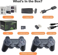 Cadeau de Noël M8 Famille TV 64G Intégré 20000 Jeux Bâton 2 Manette Sans Fil Gamepad 4K HD Console de Jeu Vidéo