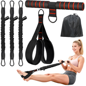Ensemble de bandes de résistance à pédale Cheng Ming 90LBS avec poignées pour le fitness du corps entier et les étirements de yoga - Product Image 2