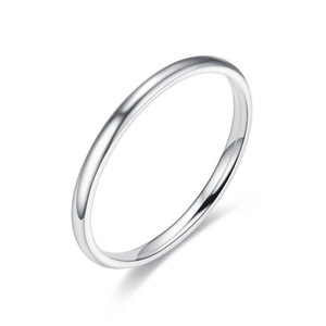 Anillo <span class=keywords><strong>de</strong></span> acero inoxidable <span class=keywords><strong>de</strong></span> círculo liso para mujer, fino, sencillo, todo en uno, <span class=keywords><strong>de</strong></span> alta calidad, anillo <span class=keywords><strong>de</strong></span> cola, joyería - Product Image 2