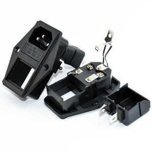 AC-01A שקע חשמל fuse כפול עם שקע תעשייתי סוגר & בית חולים להשתמש 14 a תקע נחושת 2pin עבור eu תקן 10a מדורג - Product Image 5