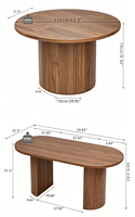 Mesa de Comedor Rectangular Moderna, Mesa de Centro para Sala de Estar, Mesa Auxiliar, Mesa Decorativa, Muebles de Madera para el Hogar, Venta al por Mayor