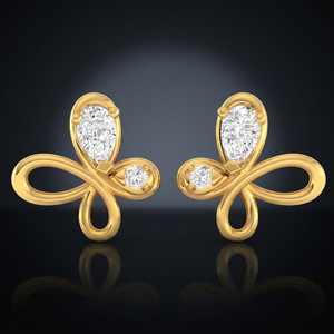 Pendientes de Diamantes de Oro Amarillo para Mujer, Corte Pera, Diamantes Cultivados en Laboratorio, Románticos, para Uso Diario, Oro de 10K, 14K, 18K, Plata 925, 935 - Product Image 1