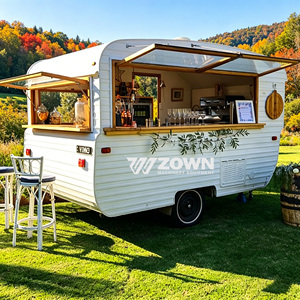 Popular Mobile Food Cart with Multi-functional Design Mobile Food Style Cart Restaurant For Outdoor Snack Beverage Business - Product Image 5
