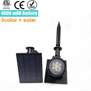 No electricity no wiring super easy solar rose flower grass yard decoration light RGB warm white cool white 4.5w 4000ma battery