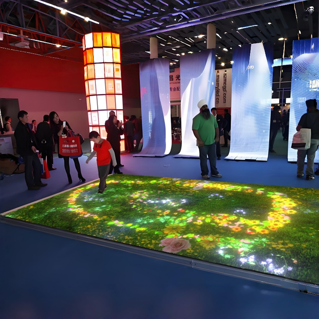 Interactive Indoor Floor/Wall Projector System with Customizable Themes for Weddings Restaurants Commercial Spaces