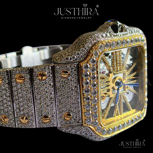 Indian Exporter Custom Logo Moissanite Diamond Quartz <b>Watch</b> OEM ODM Luxury Wristwatch Manufacturer Supply Available <b>For</b> Sale - Product Image 2