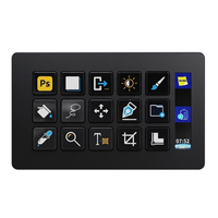 Contrôleur macro LCD MiraBox HSV293S avec 15 touches personnalisables pour la création de contenu, le montage vidéo et l'automatisation des flux de travail