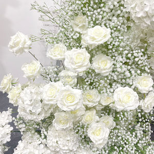 Sunwedding مخصصة الورود البيضاء الطفل التنفس الاصطناعي زهرة عداء الزفاف الديكور الزهور عداء - Product Image 6