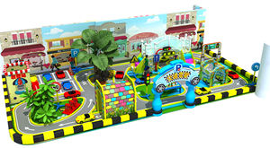 Caldo di vendita parco giochi per bambini Moetry parco giochi Mini città gioco di ruolo piccolo traffico città per bambini - Product Image 4