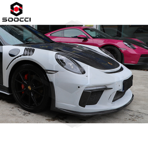 In fibra di carbonio <span class=keywords><strong>GT3</strong></span> stile paraurti anteriore per <span class=keywords><strong>Porsche</strong></span> <span class=keywords><strong>911</strong></span> 991.1 991.2 nuovo aggiornamento Scoop anteriore Splitter labbro mento mento Spoiler diffusore - Product Image 6
