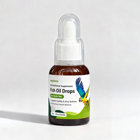 Waylemo Vitamines pour perroquets, gouttes d'huile de poisson, produits de santé pour animaux de compagnie pour des plumes brillantes et un soutien naturel de la défense, 30 ml