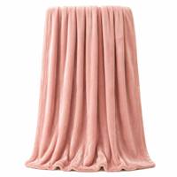 Plaid en polaire flanelle ultra doux au toucher nuageux, confortable et chaud, couleur unie, style nordique premium, hiver, peluche, 100% polyester