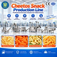 Ligne de production industrielle automatique de Cheetos, Nik Naks, snacks de maïs frit, boucles de maïs, Kurkure, machine extrudeuse