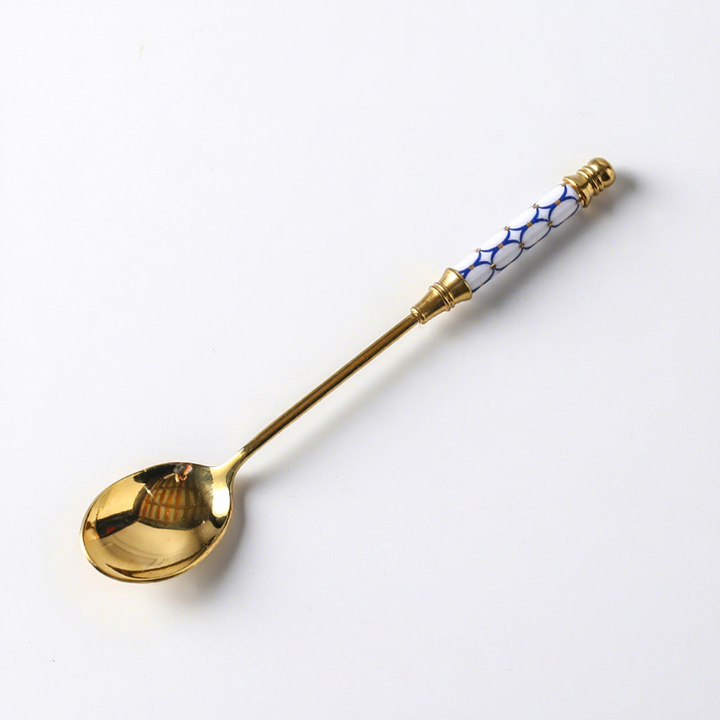 Cuillère à soupe bleue