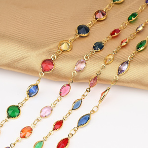 高品质锆石链18k镀金锆石链项链手链饰品制作配件 - Product Image 5