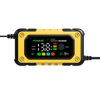 Nouveauté : Chargeur de batterie 12V 7A automatique rapide pour moto, camion et voiture avec fonction d'alimentation