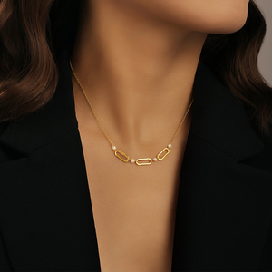 Colliers superposés CANNER en argent S925 avec pendentif papillon ajouré, perles et zircons géométriques, pour femme - Product Image 5