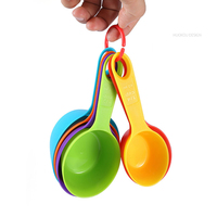 Ensemble de 12 et 6 cuillères et tasses à mesurer en plastique PP écologique, outils de cuisine durables pour la cuisson et la pâtisserie