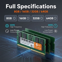 Memoria RAM DDR para Computadora Portátil, Memoria DDR4 de 8GB, 16GB, 32GB, RAM 4800-7400mhz DDR4 Sodimm