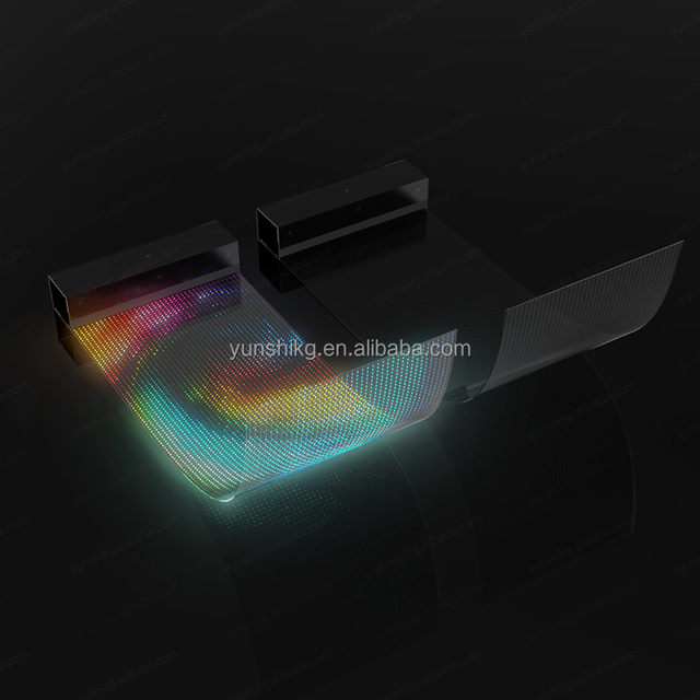 Transparent Flexible LED Video Wall Advertising Screen Use for Elevator Animation Display