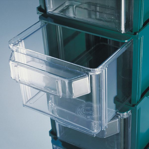 RHO KAPPA 4-Ddrawer per bambini Organizer PP plastica materiale di stoffa per abbigliamento attrezzi borse nel guardaroba o nell'armadio per bambini - Product Image 1