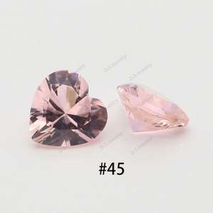DS Gemstone Venta al por mayor Gemas sintéticas Forma de corazón Nanosital para pendiente - Product Image 3
