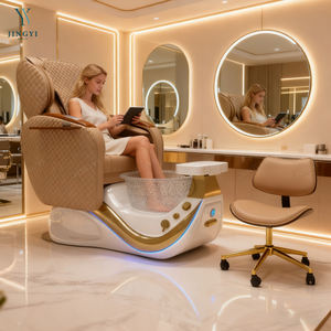 Di fascia alta luce surf piedi <span class=keywords><strong>spa</strong></span> pedicure sedia con massaggio alla schiena moderno salone manicure pedicure stazione - Product Image 5