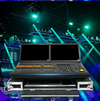 Consola de Control Ma2 Black Horse, Pantalla Táctil Capacitiva TFT-LCD de 19 Pulgadas, Pantalla Dual, Controlador DMX512, Trackball para Luces Beam/Par, Clasificación IP33