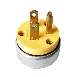 Nhà Máy Giá Nam Mỹ sắt Kệ Vàng ABS bên trong đồng 3 chân phẳng cắm - Product Image 6