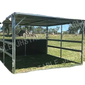 ポータブル馬小屋シェルターオーストラリアの売れ筋工場価格簡単な設置UPVC屋根素材カスタマイズサイズ
