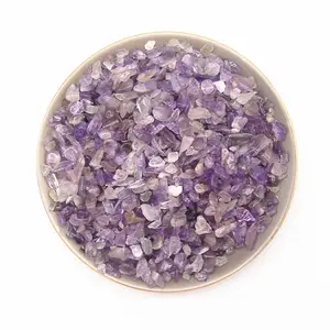 Cristal améthyste violet, pierre précieuse en vrac, Quartz, gravier, éclats de pierre, Offre Spéciale