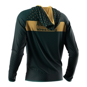 Survêtements de lutte de haute qualité pour l'extérieur, à la mode, par sublimation, avec veste zippée, sweats à capuche et sweats à fermeture éclair intégrale - Product Image 2