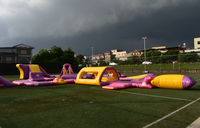 Parc aquatique gonflable flottant personnalisable, parcours d'obstacles, parc d'attractions pour adultes