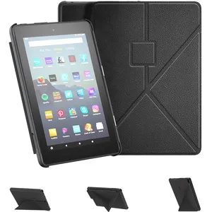 NET-CASE Nice Quality With Nice Price Origami Slim Light Case For Kindle Fire 7 Table 2022 7 Inch PU Leather Tablet Shell