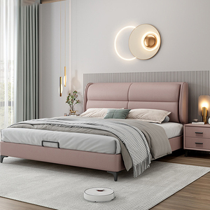 Moderno lusso camera da letto mobili morbidi <span class=keywords><strong>letti</strong></span> con fondina king Size imbottito letto matrimoniale con struttura in pelle Set materasso di stoccaggio Design - Product Image 1