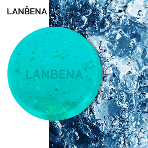 Jabón Artesanal LANBENA con Ácido Hialurónico Orgánico, Oro 24K, Hidratante, Antiarrugas, Reafirmante de la Piel y de Limpieza Profunda - Product Image 3