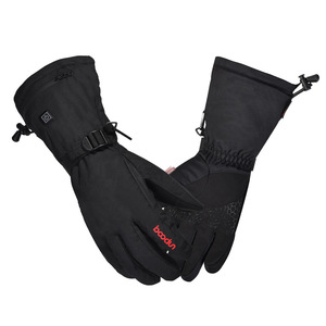 Guantes calefactores eléctricos Boodun, guantes de esquí negros unisex para invierno con carga USB, tres configuraciones de temperatura - Product Image 2