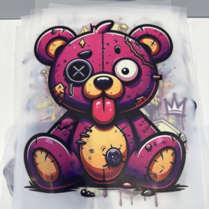 Feuille de transfert thermique personnalisable pour streetwear, motif graffiti, lavable, prête à presser, pour créer votre propre motif de transfert - Product Image 4