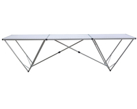 Table de fête familiale d'extérieur pour barbecue, table pliante de 3 m de long, table pour coller du papier peint