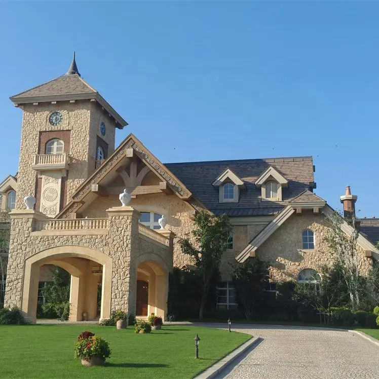 Estructura de hierro móvil, marco de acero ligero, casa de lujo, villa, complejo turístico, hotel, casa prefabricada